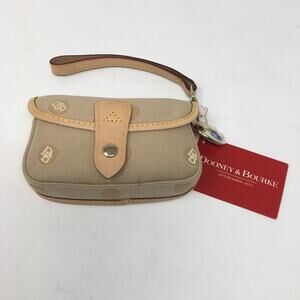 Dooney & Bourke Flap Wristlet in Cocoa NWT